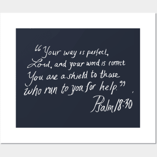 Psalm 18:30 Posters and Art